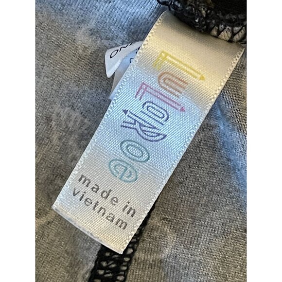 LLR LuLaRoe OS black legging with bird print super soft flattering sparrow dove - Picture 2 of 6